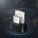 UGreen Stacja dokująca Ugreen CM198 50857 z USB 3.0 do dysków SATA 2.5" 3.5" SSD HHD zasilacz EU - czarna