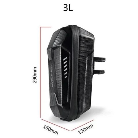 Wildman Etui na hulajnogę WILDMAN ES8X Plus 3L Sakwa na kierownicę Czarna PC Wildman Etui na hulajnogę WILDMAN ES8X Plus 3L Sakwa na kierownicę Czarna PC
