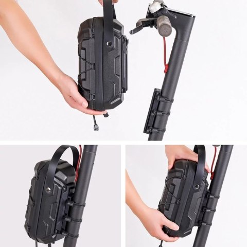 Wildman Etui na hulajnogę WILDMAN GD6X Plus 3L Sakwa na ramę Czarna PU EVA Wildman Etui na hulajnogę WILDMAN GD6X Plus 3L Sakwa na ramę Czarna PU EVA