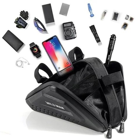 Wildman Etui na ramę roweru WILDMAN ES19 Sakwa 3L Wodoodporna Czarna Wildman Etui na ramę roweru WILDMAN ES19 Sakwa 3L Wodoodporna Czarna