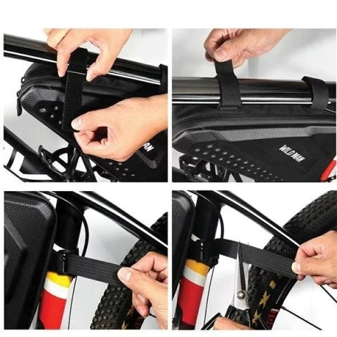 Wildman Etui na ramę roweru WILDMAN ES19 Sakwa 3L Wodoodporna Czarna Wildman Etui na ramę roweru WILDMAN ES19 Sakwa 3L Wodoodporna Czarna