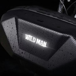 Wildman Torba Rowerowa Wildman 3.5L na Kierownicę PU+EVA Wodoodporna Czarna