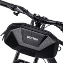 Wildman Torba Rowerowa Wildman 3.5L na Kierownicę PU+EVA Wodoodporna Czarna