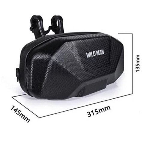 Wildman Torba Rowerowa Wildman 3.5L na Kierownicę PU+EVA Wodoodporna Czarna Wildman Torba Rowerowa Wildman 3.5L na Kierownicę PU+EVA Wodoodporna Czarna