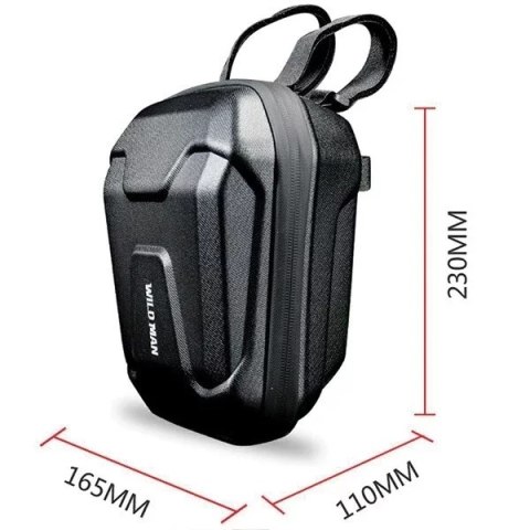 Wildman Torba na hulajnogę WILDMAN TS9 2,5L Czarna Sakwa na kierownicę PU EVA Wildman Torba na hulajnogę WILDMAN TS9 2,5L Czarna Sakwa na kierownicę PU EVA