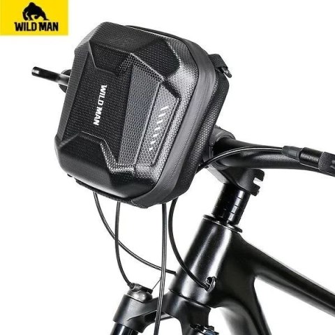 Wildman Torba rowerowa WILDMAN E18 3L Czarna Na kierownicę i ramię EVA Skóra Wildman Torba rowerowa WILDMAN E18 3L Czarna Na kierownicę i ramię EVA Skóra
