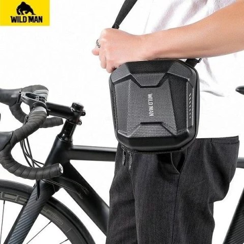 Wildman Torba rowerowa WILDMAN E18 3L Czarna Na kierownicę i ramię EVA Skóra Wildman Torba rowerowa WILDMAN E18 3L Czarna Na kierownicę i ramię EVA Skóra