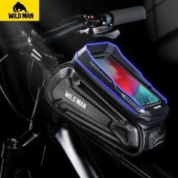 Wildman Torba rowerowa Wildman 1,2L Wodoodporna Czarna wejściem na słuchawki