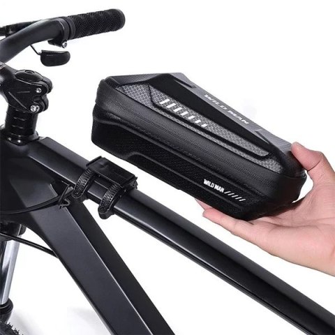 Wildman Torba rowerowa Wildman XS5 na ramę wodoodporna uchwyt na telefon Czarna Wildman Torba rowerowa Wildman XS5 na ramę wodoodporna uchwyt na telefon Czarna