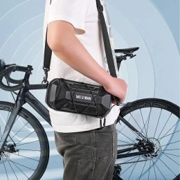 Wildman Torba rowerowa Wildman XT17 1L na mostek PU+EVA wodoodporna Czarna