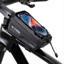 Wildman Torba rowerowa na ramę WILDMAN GX200 2L Czarna Uchwyt na telefon