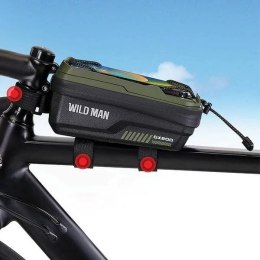 Wildman Torba rowerowa na ramę WILDMAN GX200 2L Czarna Uchwyt na telefon