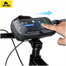 Wildman Torba rowerowa na ramę Wildman ES16 Czarna z okienkiem na telefon 0,5L