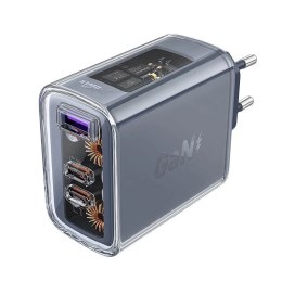 Acefast Ładowarka sieciowa Acefast A45 GaN 65W 3 porty USB (1xUSB, 2xUSB-C) szara
