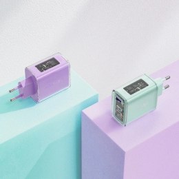 Acefast Ładowarka sieciowa Acefast A45 GaN 65W 3 porty USB (1xUSB, 2xUSB-C) szara