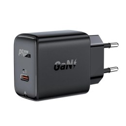 Acefast Ładowarka sieciowa Acefast GaN 30W USB-C PD QC 3.0 Czarna Black