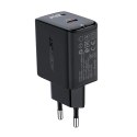 Acefast Ładowarka sieciowa Acefast GaN 30W USB-C PD QC 3.0 Czarna Black