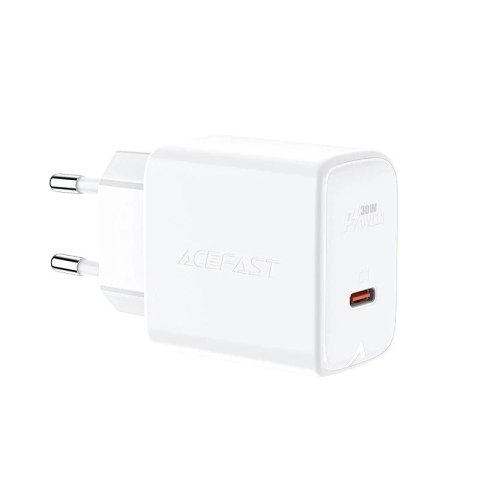 Acefast Ładowarka sieciowa biała Acefast GaN 30W USB-C PD QC 3.0 White