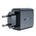 Acefast Ładowarka sieciowa czarna GaN 35W PD 2x USB C Acefast A49 - szybka i bezpieczna