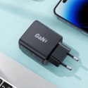 Acefast Ładowarka sieciowa czarna GaN 35W PD 2x USB C Acefast A49 - szybka i bezpieczna