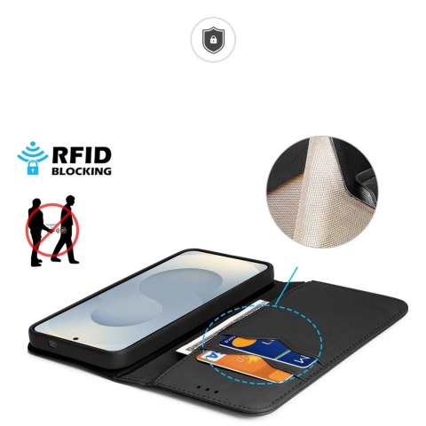 Dux Ducis Etui Dux Ducis Hivo na Samsung Galaxy S25 Edge z klapką ochrona RFID Dux Ducis Etui Dux Ducis Hivo na Samsung Galaxy S25 Edge z klapką ochrona RFID
