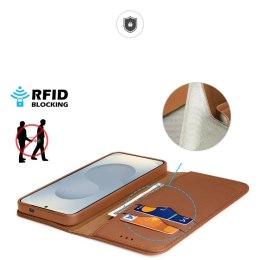 Dux Ducis Etui do Samsung Galaxy S25 Edge Dux Ducis Hivo Skórzane Brązowe