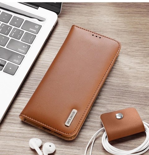 Dux Ducis Etui do Samsung Galaxy S25 Edge Dux Ducis Hivo Skórzane Brązowe Dux Ducis Etui do Samsung Galaxy S25 Edge Dux Ducis Hivo Skórzane Brązowe