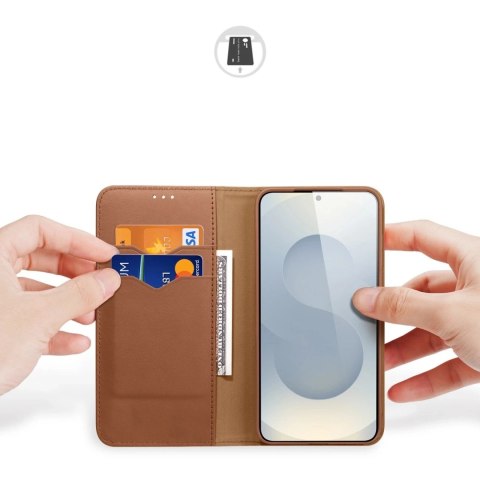 Dux Ducis Etui do Samsung Galaxy S25 Edge Dux Ducis Hivo Skórzane Brązowe Dux Ducis Etui do Samsung Galaxy S25 Edge Dux Ducis Hivo Skórzane Brązowe