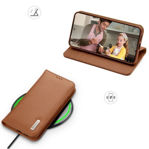Dux Ducis Etui do Samsung Galaxy S25 Edge Dux Ducis Hivo Skórzane Brązowe Dux Ducis Etui do Samsung Galaxy S25 Edge Dux Ducis Hivo Skórzane Brązowe