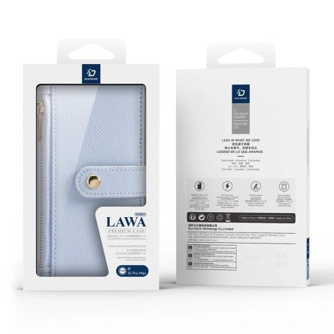 Dux Ducis Etui do iPhone 15 Pro Dux Ducis Lawa Wallet Mag Skórzane Niebieskie Dux Ducis Etui do iPhone 15 Pro Dux Ducis Lawa Wallet Mag Skórzane Niebieskie
