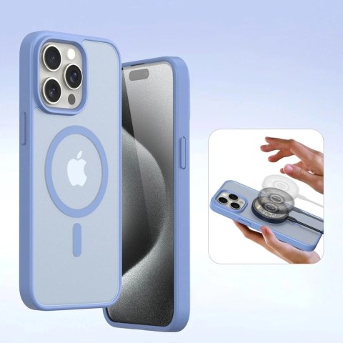 Dux Ducis Etui do iPhone 15 Pro Dux Ducis Lawa Wallet Mag Skórzane Niebieskie Dux Ducis Etui do iPhone 15 Pro Dux Ducis Lawa Wallet Mag Skórzane Niebieskie