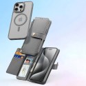 Dux Ducis Etui do iPhone 15 Pro Dux Ducis Lawa Wallet Mag Skórzane Szare