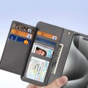 Dux Ducis Etui do iPhone 15 Pro Dux Ducis Lawa Wallet Mag Skórzane Szare