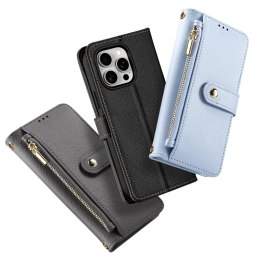 Dux Ducis Etui do iPhone 15 Pro Dux Ducis Lawa Wallet Skórzane Mag Czarny