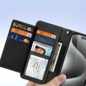 Dux Ducis Etui do iPhone 15 Pro Dux Ducis Lawa Wallet Skórzane Mag Czarny