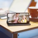 Dux Ducis Etui do iPhone 16 Dux Ducis Hivo Skórzane z RFID i Podstawką Czarne