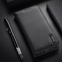 Dux Ducis Etui do iPhone 16 Dux Ducis Hivo Skórzane z RFID i Podstawką Czarne