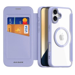 Dux Ducis Etui do iPhone 16 Dux Ducis Skin X Pro MagSafe Klapka Fioletowe