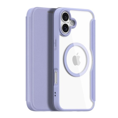 Dux Ducis Etui do iPhone 16 Dux Ducis Skin X Pro MagSafe Klapka Fioletowe Dux Ducis Etui do iPhone 16 Dux Ducis Skin X Pro MagSafe Klapka Fioletowe