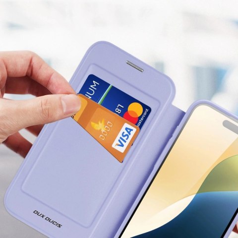 Dux Ducis Etui do iPhone 16 Dux Ducis Skin X Pro MagSafe Klapka Fioletowe Dux Ducis Etui do iPhone 16 Dux Ducis Skin X Pro MagSafe Klapka Fioletowe