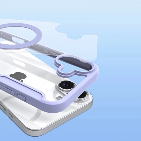 Dux Ducis Etui do iPhone 16 Dux Ducis Skin X Pro MagSafe Klapka Fioletowe Dux Ducis Etui do iPhone 16 Dux Ducis Skin X Pro MagSafe Klapka Fioletowe