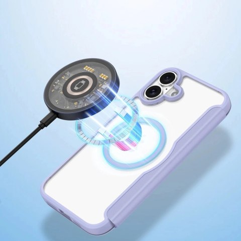 Dux Ducis Etui do iPhone 16 Dux Ducis Skin X Pro MagSafe Klapka Fioletowe Dux Ducis Etui do iPhone 16 Dux Ducis Skin X Pro MagSafe Klapka Fioletowe