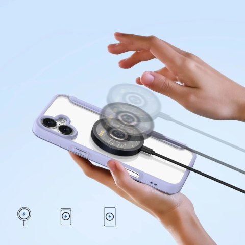 Dux Ducis Etui do iPhone 16 Dux Ducis Skin X Pro MagSafe Klapka Fioletowe Dux Ducis Etui do iPhone 16 Dux Ducis Skin X Pro MagSafe Klapka Fioletowe