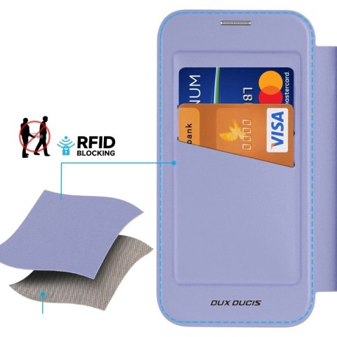 Dux Ducis Etui do iPhone 16 Dux Ducis Skin X Pro MagSafe Klapka Fioletowe Dux Ducis Etui do iPhone 16 Dux Ducis Skin X Pro MagSafe Klapka Fioletowe