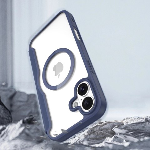 Dux Ducis Etui do iPhone 16 Dux Ducis Skin X Pro MagSafe Klapka Niebieskie Dux Ducis Etui do iPhone 16 Dux Ducis Skin X Pro MagSafe Klapka Niebieskie
