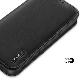 Dux Ducis Etui do iPhone 16 Pro Dux Ducis Hivo Skórzane z RFID Czarne
