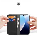 Dux Ducis Etui do iPhone 16 Pro Dux Ducis Hivo Skórzane z RFID Czarne