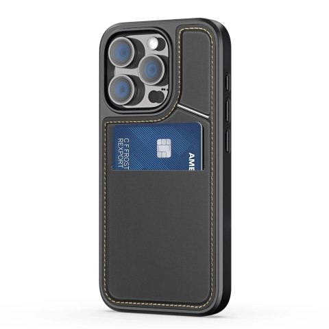 Dux Ducis Etui do iPhone 16 Pro Dux Ducis Rafi II Mag MagSafe z RFID Czarne Dux Ducis Etui do iPhone 16 Pro Dux Ducis Rafi II Mag MagSafe z RFID Czarne