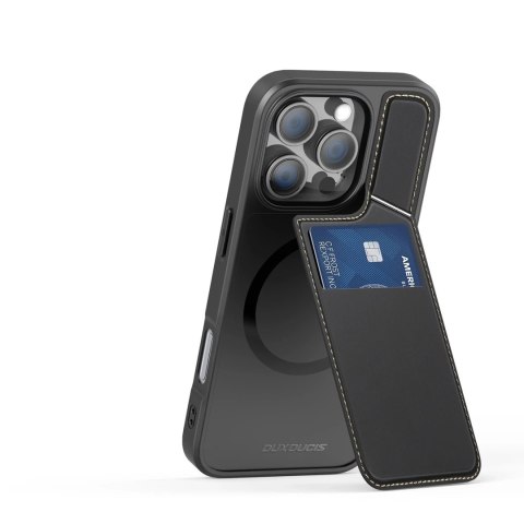 Dux Ducis Etui do iPhone 16 Pro Dux Ducis Rafi II Mag MagSafe z RFID Czarne Dux Ducis Etui do iPhone 16 Pro Dux Ducis Rafi II Mag MagSafe z RFID Czarne