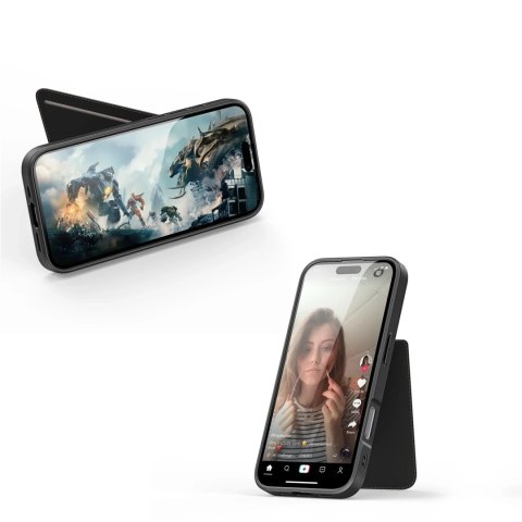 Dux Ducis Etui do iPhone 16 Pro Dux Ducis Rafi II Mag MagSafe z RFID Czarne Dux Ducis Etui do iPhone 16 Pro Dux Ducis Rafi II Mag MagSafe z RFID Czarne